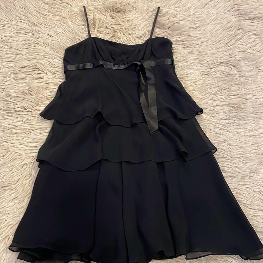 Vintage Nine West tiered silk cocktail dress
